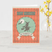 Spooky Halloween Karte (Gelbe Blume)