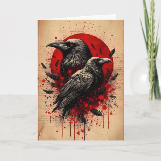 Spooky Halloween Karte (Vorderseite)