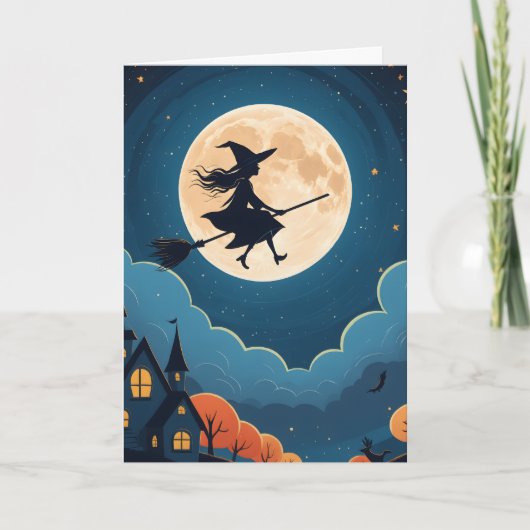 Spooky Halloween Karte (Vorderseite)