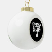 Spooky Halloween Keramik Kugel-Ornament (Links)