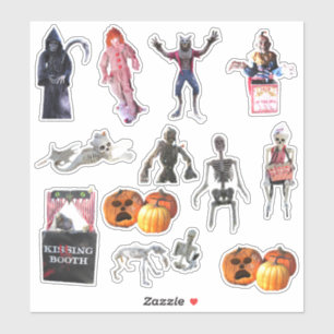 Spooky Halloween Kiss Cut Vinyl Stickers Aufkleber