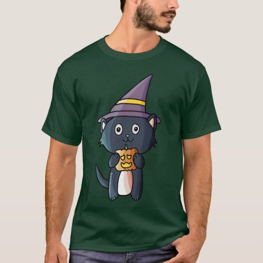 Spooky Halloween Kitty-Geschenk T-Shirt (Vorderseite)