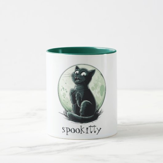 Spooky Halloween Kitty Tasse (Zentrum)