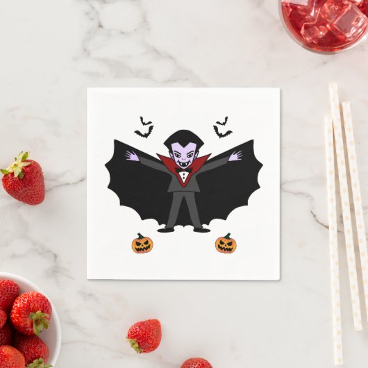 Spooky Halloween Kostüm Party Dracula Vam Serviette (Beispiel)