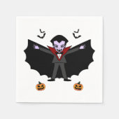 Spooky Halloween Kostüm Party Dracula Vam Serviette (Vorderseite)