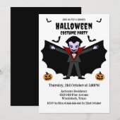 Spooky Halloween Kostüm Party Dracula Vampire Einladung (Vorne/Hinten)