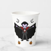 Spooky Halloween Kostüm Party Dracula Vampire Pappbecher (Vorderseite)