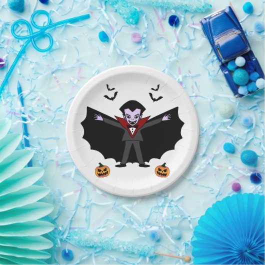 Spooky Halloween Kostüm Party Dracula Vampire Pappteller (Party)