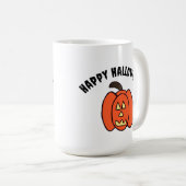 Spooky Halloween-Kürbislaterne Kaffeetasse (VorderseiteRechts)