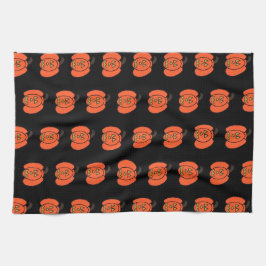 Spooky Halloween-Kürbislaternen Geschirrtuch