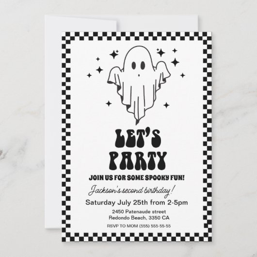 Spooky Halloween Lasst uns in jedem Alter Party Einladung (Vorderseite)