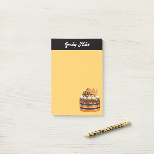 Spooky Halloween-Leckereien Post-it Klebezettel (Auf Schreibtisch)