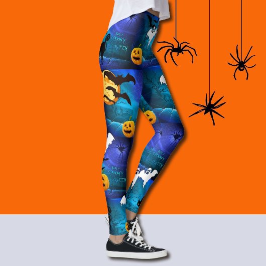 Spooky Halloween Leggings Fledermäuse laufen Ameis