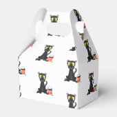 Spooky Halloween Leopard Black Cat Geschenkschachtel (Vorderseite)