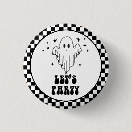 Spooky Halloween Let's Party Button