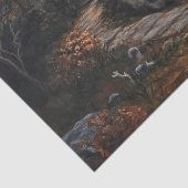 Spooky Halloween Lighthouse Szene für Decoupage Seidenpapier (Detail)