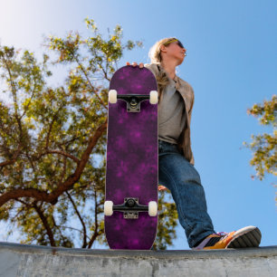 Spooky Halloween lila Spinnen Skateboard
