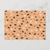 Spooky Halloween Little Boo Ghost Diaper Raffel Begleitkarte (Rückseite)