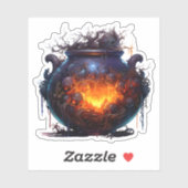 Spooky Halloween Magic Hexen Cauldron Aufkleber (Blatt)