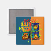 Spooky Halloween Magnet (Vorderseite/Rückseite)