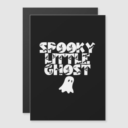 Spooky Halloween Magnetkarte (Vorne/Hinten)
