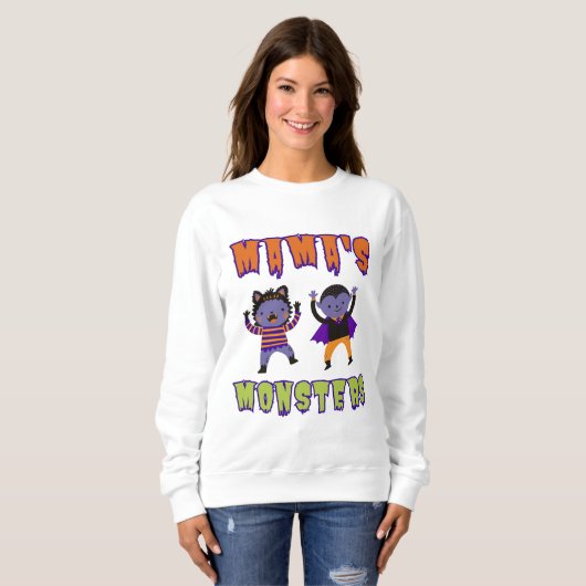 Spooky Halloween MaMa's Monsters Sweatshirt (Vorne ganz)
