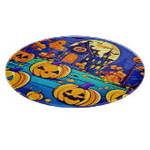 Spooky Halloween Mansion Artwork Schneidebrett (Ecke)