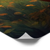 Spooky Halloween Mansion Poster (Ecke)