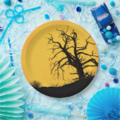 Spooky Halloween Mondpapierplatte Pappteller (Party)