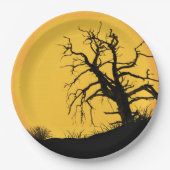 Spooky Halloween Mondpapierplatte Pappteller (Vorderseite)