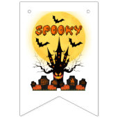 Spooky Halloween Moon Bunting Banner (Zweite Fahne)