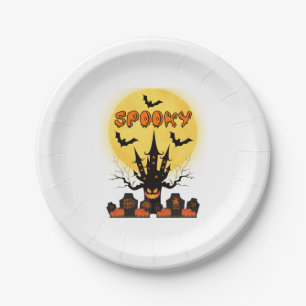 Spooky Halloween Moon Paper-Teller Pappteller