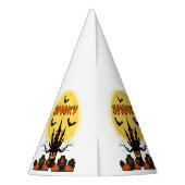 Spooky Halloween Moon Party Hat Partyhütchen (Rückseite)