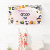 Spooky Halloween Niedlich Ghost-Banner Banner (Insitu)