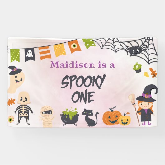 Spooky Halloween Niedlich Ghost-Banner Banner (Horizontal)