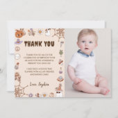 Spooky Halloween Niedlich Ghost-Foto Dankeskarte (Vorderseite)