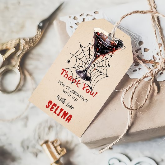 Spooky Halloween Niedlich Ghost Geburtstagsparty Geschenkanhänger