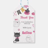 Spooky Halloween Niedlich Ghost Geburtstagsparty Geschenkanhänger (Vorderseite)