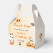 Spooky Halloween Niedlich Ghost Geschenkschachtel (Rückseite)