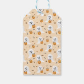 Spooky Halloween Niedlich Ghost Trick oder Tretboo Geschenkanhänger (Rückseite)