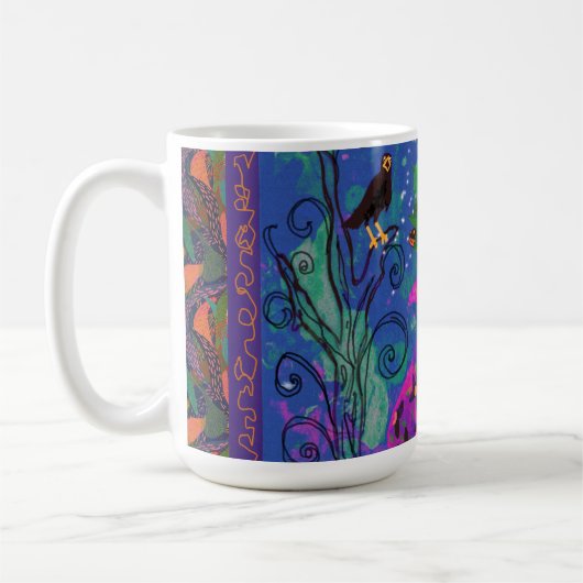 Spooky Halloween Night Charming Hexenkatze Kaffeetasse (Links)