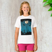Spooky Halloween Night Full Moon und Flying Bats T-Shirt