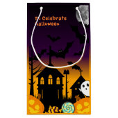 Spooky Halloween Night Gift Bag Kleine Geschenktüte (Rückseite)