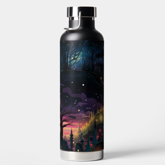 SPOOKY HALLOWEEN NIGHT SCENE TRINKFLASCHE (Rechts)