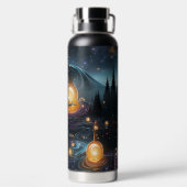 SPOOKY HALLOWEEN NIGHT SCENE TRINKFLASCHE (Rückseite)