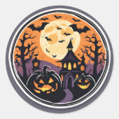 Spooky Halloween Night Sticker (Vorderseite)