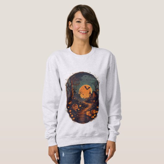 Spooky Halloween Night Sweatshirt (Vorne ganz)