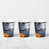 Spooky Halloween Night Szene Pappbecher