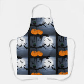 Spooky Halloween Night Szene Schürze (Vorderseite)
