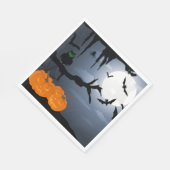 Spooky Halloween Night Szene Serviette (Ecke)